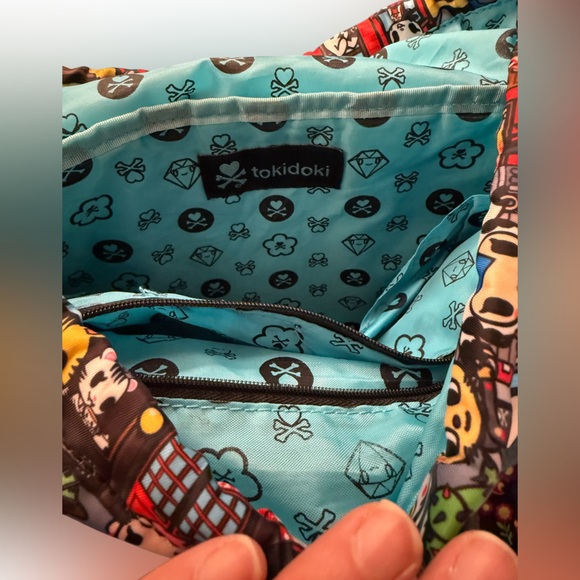 Tokidoki City Scene Backpack Multicolor Nylon Kawaii Bag Broken Zipper Read - Picture 7 of 12